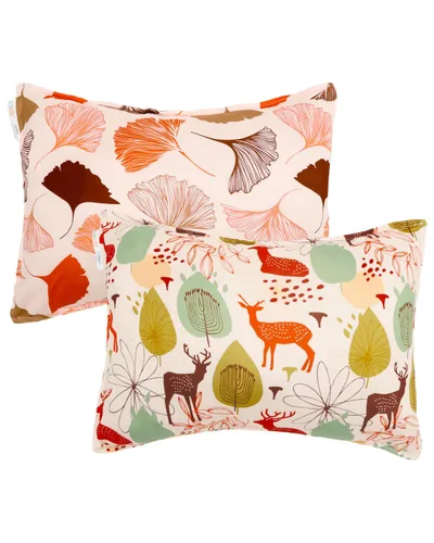 Miniatura 71 de ALVABABY Paquete de 2 fundas de almohada de algodón orgánico para niños pequeños, fundas de almohada para niños de 13 x 18 pulgadas o 12 x 16