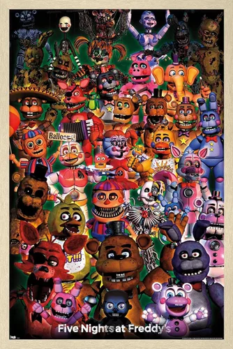 Miniatura 14 de Trends International Five Nights at Freddy's - Póster de pared Ultimate Group, 22.375 x 34 pulgadas, versión sin marco