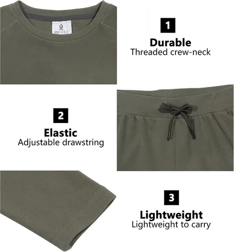 Miniatura 6 de Little Donkey Andy Conjunto de ropa interior térmica con forro polar para mujer, capa base, largo Johns para clima frío