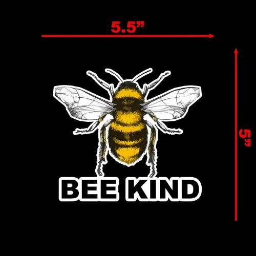 Miniatura 4 de Bee Kind - Calcomanía adhesiva para coche, portátil, 5.5 x 5 pulgadas (color)