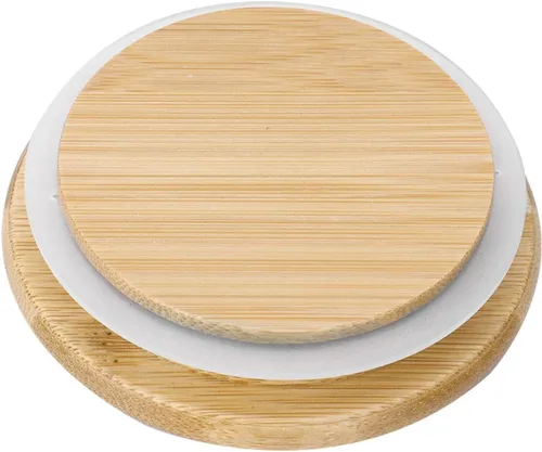 Miniatura 12 de iiniim Tapas reutilizables de bambú, tapas de anillo de sellado de silicona, tapas para pequeñas bocas regulares, conservas de conservas, tarros