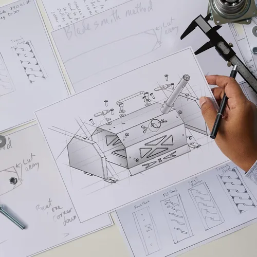 Miniatura 2 de 1 quemador de gas propano forja 2600℉ de doble puerta mini equipo portátil, fabricación de cuchillos (acero inoxidable) herramienta de herrería, kit