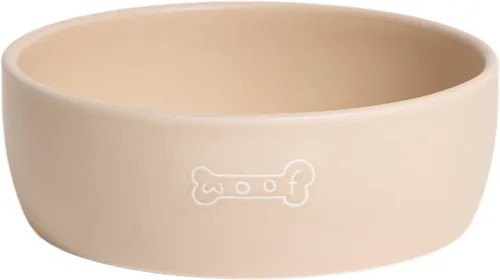 Miniatura 20 de Pearhead Ceramic Bone Appétit - Cuenco para perros, capacidad para 2 tazas, plato de gres para alimentos y agua, comedero para mascotas gris y Tazón