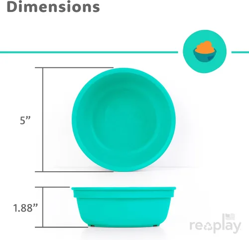 Miniatura 9 de Re Play - Tazones de plástico reutilizables de 12 onzas, paquete de 3 sin tapa, aptos para lavavajillas y microondas para aperitivos y cenas