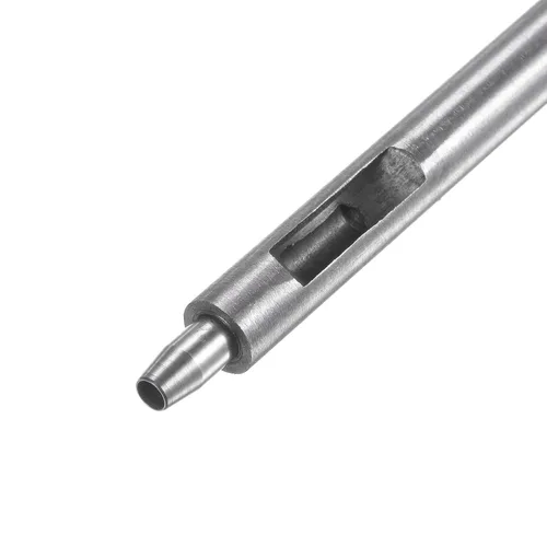 Miniatura 4 de HARFINGTON 2 piezas de perforador de cuero de 0.138 in recto, redondo, ojal, remache a presión, fijador para cuero, artesanía, ropa, bolso, cortina