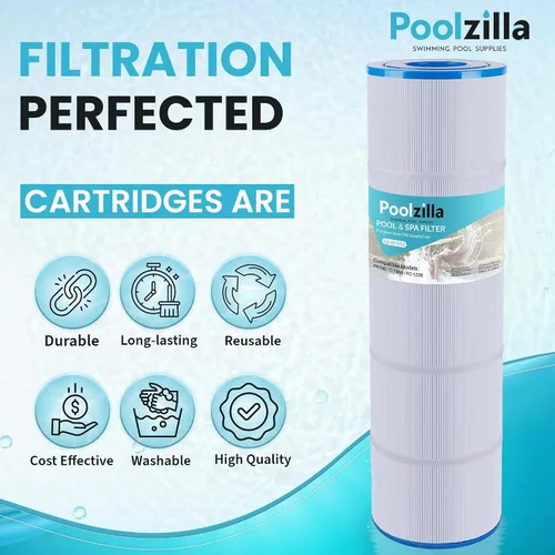 Miniatura 5 de Poolzilla Paquete de 4 cartuchos de filtro de piscina, compatible con PLF106A, Hayward CX880XRE, Ultra-A1, Pleatco PA106, Unicel C-7488, Filbur