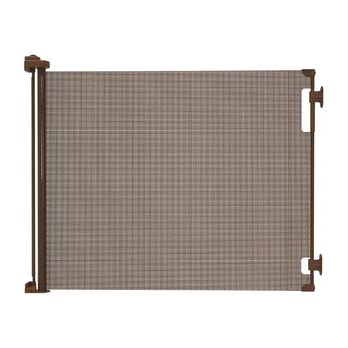 Miniatura 12 de Puerta retráctil para bebé Perma Child Safety 33 pulgadas de alto x 55 pulgadas de ancho, malla, para escaleras, puertas, perros, mascotas