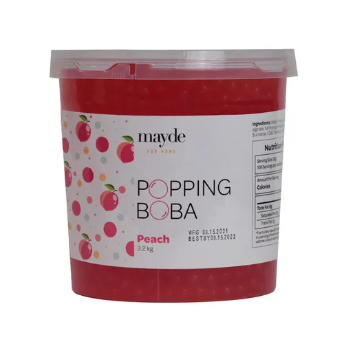 Miniatura 15 de Mayde Perlas de Boba Popping para bebidas, postres y cuencos de desayuno, perlas explosivas de arándanos (sabor a arándano, 7 libras)