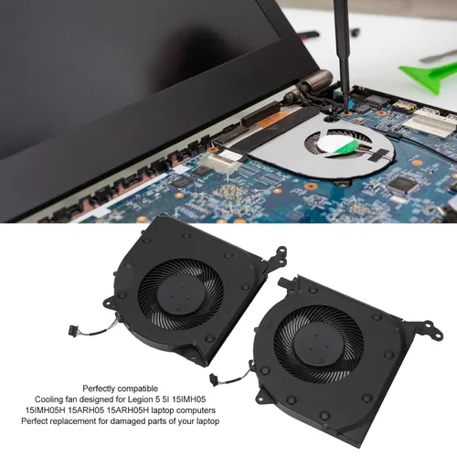 Miniatura 6 de Legion 5 15IMH05/15ARH05 Ventilador de refrigeración para CPU y GPU, 4 pines CC 5V