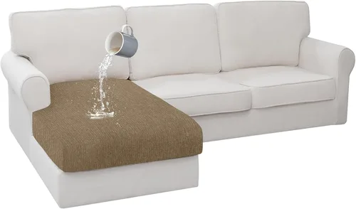 Miniatura 101 de Fundas de cojín impermeables para sofá, funda elástica lavable con diseño elástico antideslizante, protector de muebles para mascotas y niños