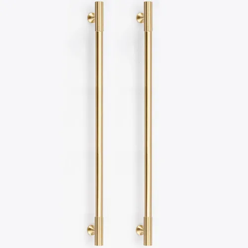Miniatura 22 de RZDEAL - 4 tiradores dorados de gabinete de latón macizo, centros de agujeros de 3 pulgadas, para manijas de gabinete de cocina, cajón, baño