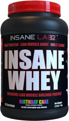 Miniatura 13 de Insane Labz Insane Whey, 100% Proteína de Suero para Construcción Muscular, Perfil de BCAA Amino, Ganador de Masa, Reemplazo de Comida