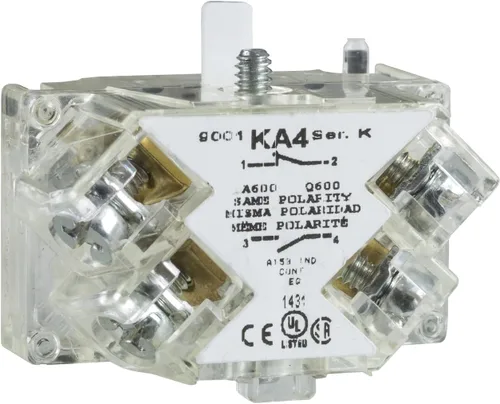 Miniatura 4 de Schneider Electric Bloque de contacto para maquinaria industrial, se adapta a recortes de 1.181 in de diámetro, retorno de resorte, 1NO y 1NC