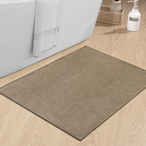 Miniatura 82 de chakme Alfombras de Baño 24x17, Alfombra de Baño Ultra Delgada Antideslizante Pequeña de Secado Rápido Absorbente para Piso de Baño