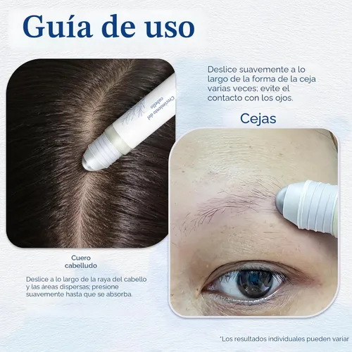 Miniatura 8 de Suero para el crecimiento del cabello roll-on con romero, ayuda a apoyar la apariencia del cabello más grueso y lleno, limpio y no graso