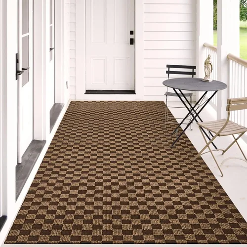 Miniatura 7 de Alfombra de pasillo para interior/exterior de 2 pies x 8 pies, alfombras de tamaño personalizado para pasillo con respaldo antideslizante de goma