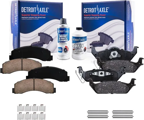 Miniatura 21 de Detroit Axle - Pinza de disco del lado del acompañante + pastillas de freno de cerámica de repuesto para Lexus HS250H Toyota RAV4 Prius V Scion xB