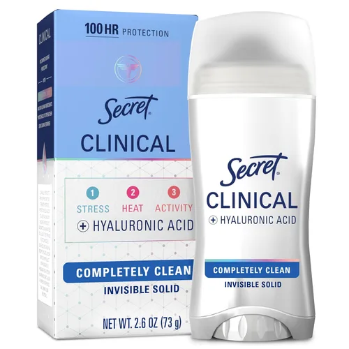 Miniatura 13 de Secret Clinical Strength desodorante antitranspirante para mujeres, respuesta al estrés, 3X protección contra el estrés, 72 horas de protección