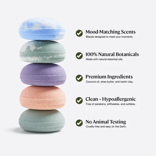 Miniatura 3 de Sprig by KOHLER - Bomba de baño de manzanilla + té verde, hipoalergénica, fabricada con ingredientes botánicos naturales e ingredientes de primera