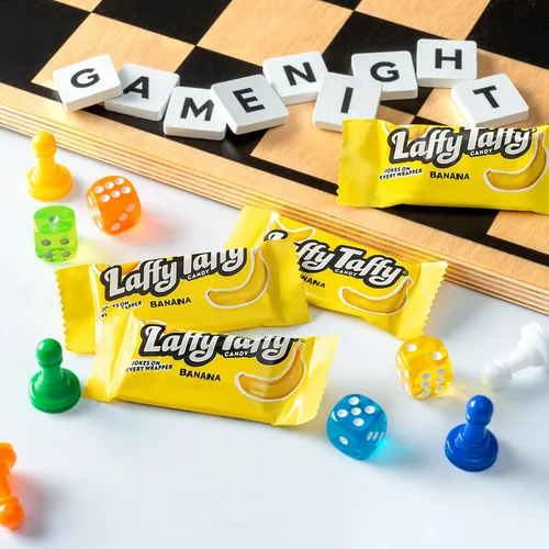 Miniatura 2 de Bolsa de Mini Barras Laffy Taffy, Plátano, Caramelo de Taffy masticable, 3.5 oz