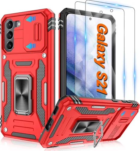 Miniatura 81 de Atump Funda para Motorola Moto G Play 2024 (4G) con [paquete de 2] protector de pantalla HD y cubierta para cámara deslizante, soporte de anillo