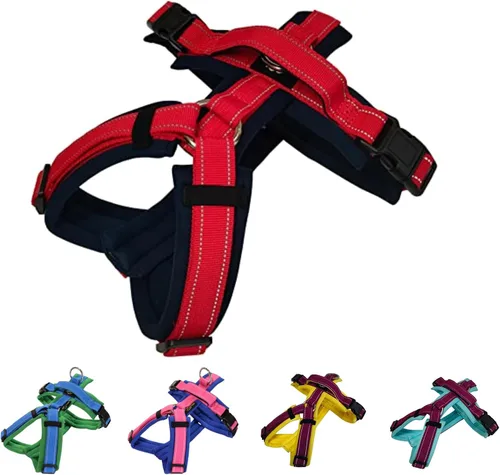 Miniatura 7 de Hakusan - Tipo de arnés para perro cero, seguro, sin asfixia/difícil de desconectar, gran ajuste, fácil de poner y quitar, ajustable, reflector, XXS