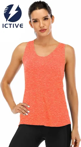 Miniatura 2 de ICTIVE - Camiseta deportiva sin mangas con espalda cruzada, para mujer, ideal para yoga