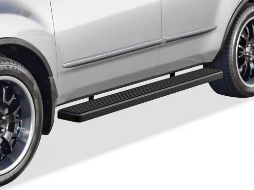 Miniatura 10 de APS Estribos (barras de escalón lateral) compatibles con Acura MDX 2007-2010 (acero inoxidable con recubrimiento en polvo negro de 5 pulgadas)