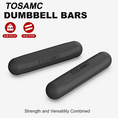 Miniatura 2 de Barras de pesas de mano para mujer, juego de 2 o 1 anillo de pesas rusas de 3 libras para caminar, entrenamiento, pilates, entrenamiento de fuerza