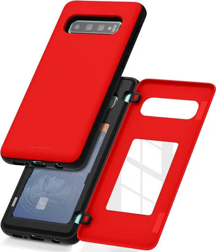 Miniatura 25 de GOOSPERY Funda tipo cartera para Samsung Galaxy S22 Ultra, [tarjetero] parachoques magnético de puerta con cierre automático, cubierta protectora