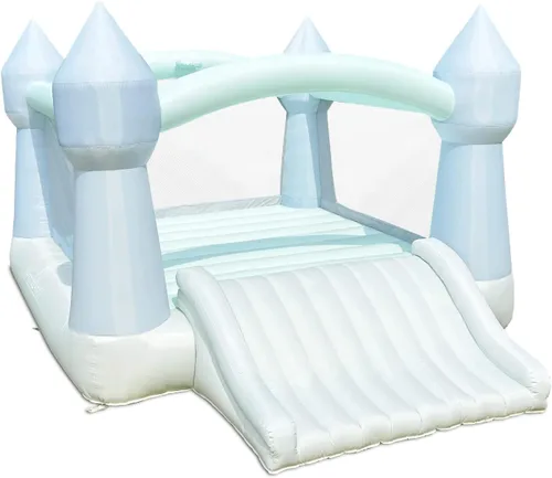 Miniatura 11 de Bounceland Party Castle Daydreamer Cloud Bounce House, 16.4 pies de largo x 13.1 pies de ancho x 9.3 pies de alto, aro de baloncesto, soplador