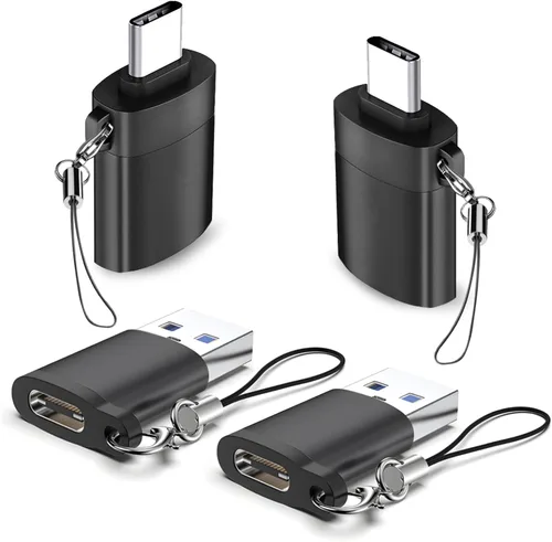 4 unidades de adaptador USB a USB C, 2 unidades de convertidor tipo C hembra a A macho, 2 unidades de convertidor USB C macho a USB 3.0 hembra OTG