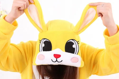 Miniatura 5 de Honeystore Pijama unisex cálida para adultos, cosplay, conejo, ropa para el hogar