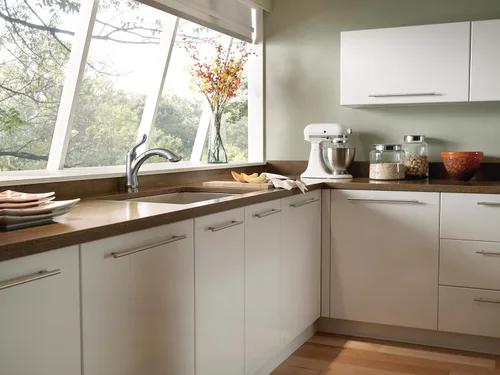 Miniatura 10 de Delta Linden 4353-AR-DST - Grifo de cocina de níquel cepillado con rociador extraíble, contemporáneo de un solo agujero, mango único, acero
