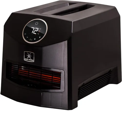 Heat Storm Mojave - Calentador de Espacio Infrarrojo Portátil Ultraligero para Interiores - 1500 Vatios - Termostato Integrado y Sensor de Mojave