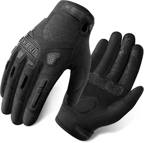 INBIKE Guantes MTB para ciclismo de montaña Sirven para pantalla táctil con acolchado de etilvinilacetato grueso y protección de nudillos de caucho