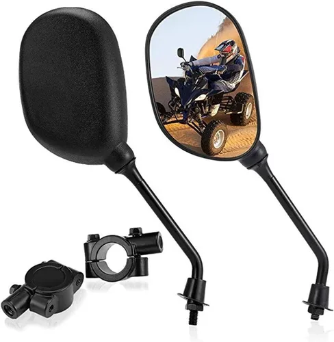Miniatura 3 de 1 Pair 8mm M8 Motorcycle Rearview Mirror For FZ-8 FZ-09 FZ1-N ATV Dirt Bike