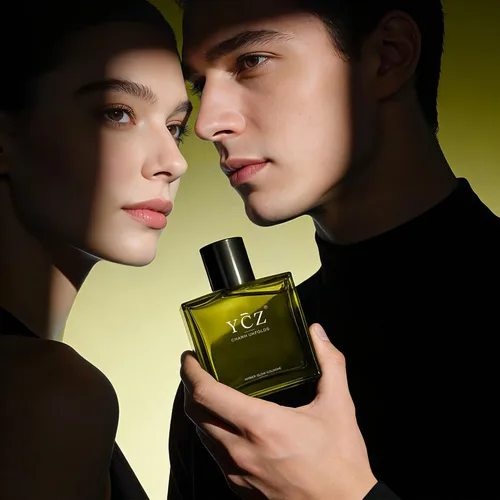Miniatura 6 de Ycz AMBER GLOW Colonia para hombre, fragancia aromática cítrica con bergamota, manzana nítida y notas cálidas de madera, Eau de Parfum de 1.7 onzas