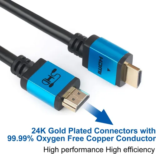 Miniatura 5 de SHD Cable HDMI de 50 pies de alta velocidad HDMI 2.0 V UHD 18 Gbps soporte 4K 3D 1080P Ethernet Audio Retorno CL3 clasificado conectores chapados