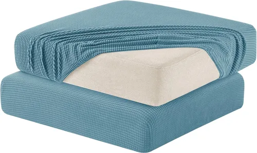 Miniatura 11 de Hokway Funda elástica protectora deslizante para cojines/sofá Gris claro