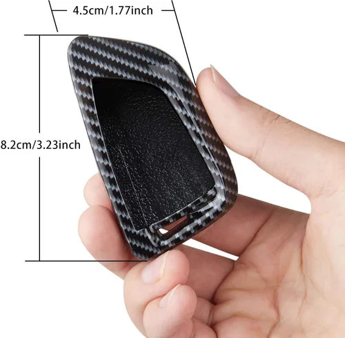 Miniatura 2 de TOMALL Funda para llavero de fibra de carbono para X1 X3 X5 X6 F48 G01 F15 F16 y nueva serie 3 nueva serie 5 serie 7, Fibra de carbono