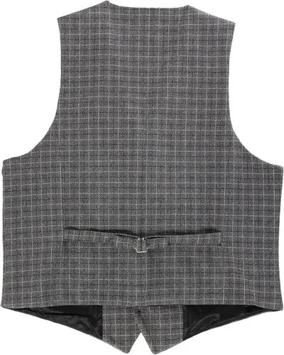 Miniatura 37 de Gioberti Chaleco de tweed formal de 6 botones para hombres