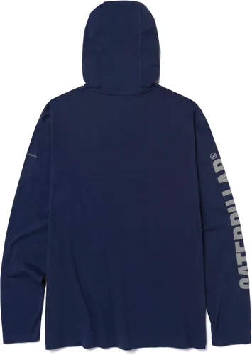 Miniatura 22 de Caterpillar Camisas largas con capucha para hombre con protección UPF 50, control de humedad y logotipo de gato en la manga