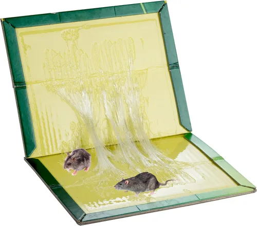 Miniatura 5 de 10-Pack de trampas adhesivas grandes para ratones con pegajosidad mejorada, tablero adhesivo para ratas y serpientes para interiores y exteriores