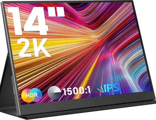 Miniatura 8 de KEEPTIME Monitor portátil 4K de 13.3 pulgadas 3840 x 2160 UHD USB-C HDMI, monitor para laptop, 100% sRGB IPS pantalla de juegos para computadora HDR