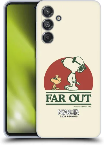 Miniatura 117 de Head Case Designs Funda de gel Woodstock 50th con licencia oficial de Peanuts Snoopy Guitar 1969 [protección de grado militar] compatible