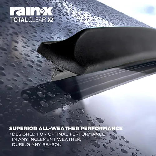 Miniatura 8 de Rain-X 810337 Total Clear Beam - Limpiaparabrisas de 20 pulgadas (x2) para todo tipo de clima, con escobilla de goma para limpieza suave