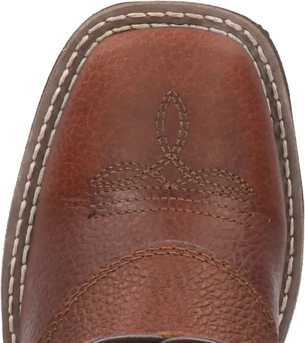 Miniatura 2 de Smoky Mountain Luke - Botas vaqueras con punta cuadrada para niños, color marrón, 1.5M