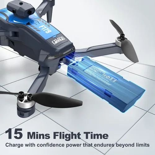 Miniatura 7 de Dron F179 con cámara 1080P, motores sin escobillas, control de evitación de obstáculos y WIFI, vuelo de trayectoria, giro 3D, posicionamiento