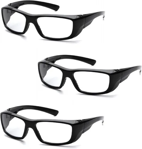 Pyramex Emerge Full Reader - Gafas de seguridad SB7910D15 (3 pares) (+ 1.5 lentes, marco negro/lente transparente)